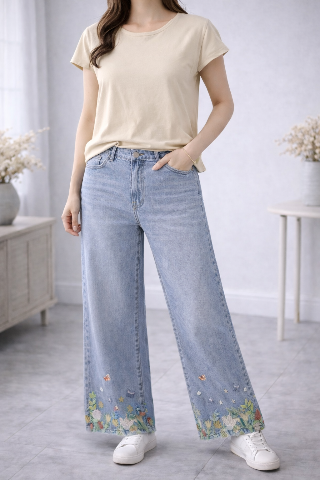 T-Shirt mit Rundhals